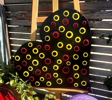 Blob Painting Herz von Alexandra Rodriguez